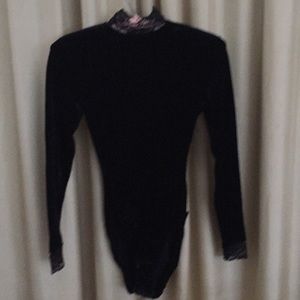 One piece velvet shirt